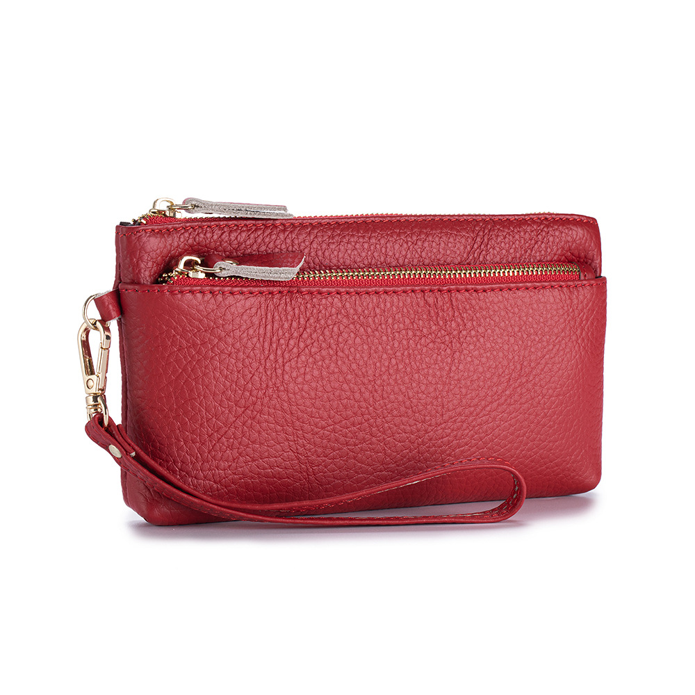 Wristlet Wallet Zipper - 2026 Soft Genuine Leather Long Wrist