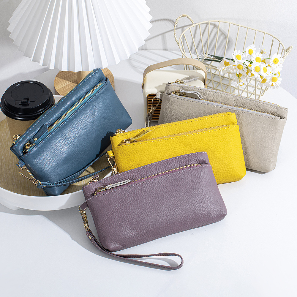 2026 Soft Genuine Leather Long - Wristlet Wallet Zipper review and price