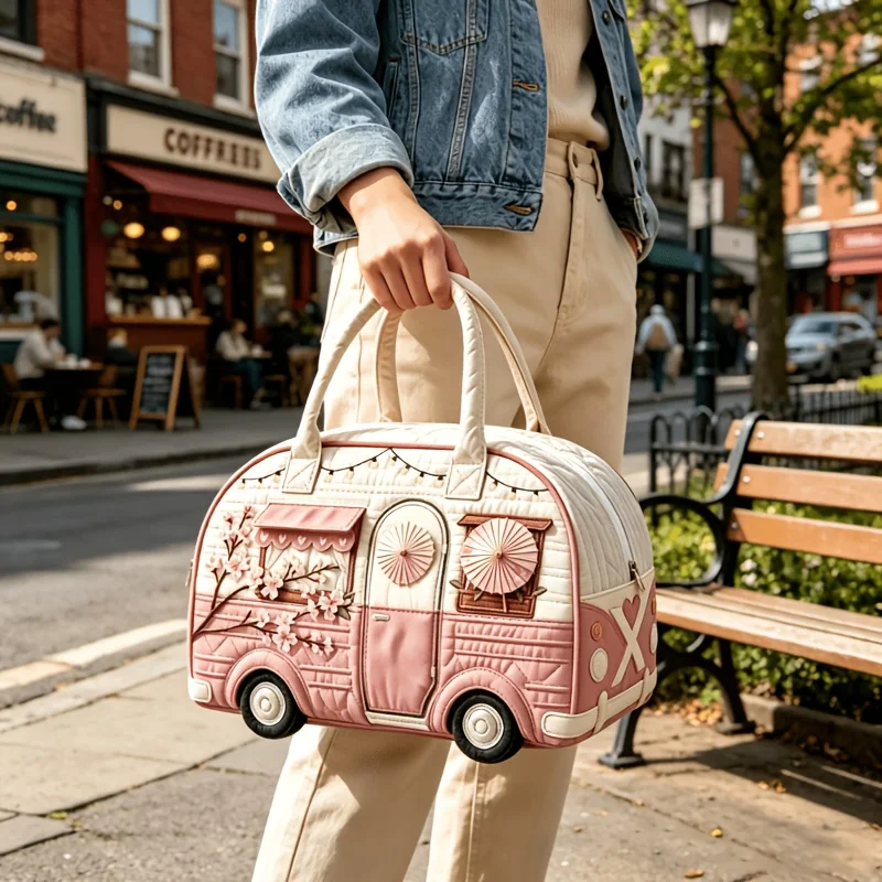 New 9 Styles Bus-Shaped Quilte - Weekender Bag Duffle review and price