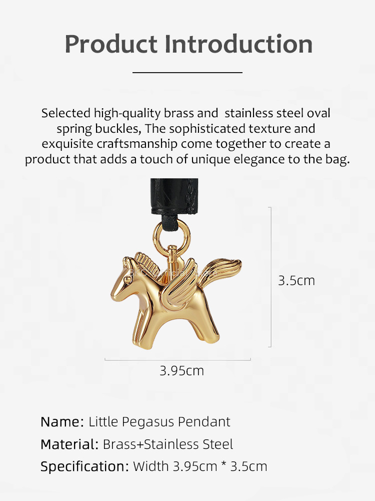 Luxury Brass Pegasus Bag Charm - Luxury Bags Hermes review and price