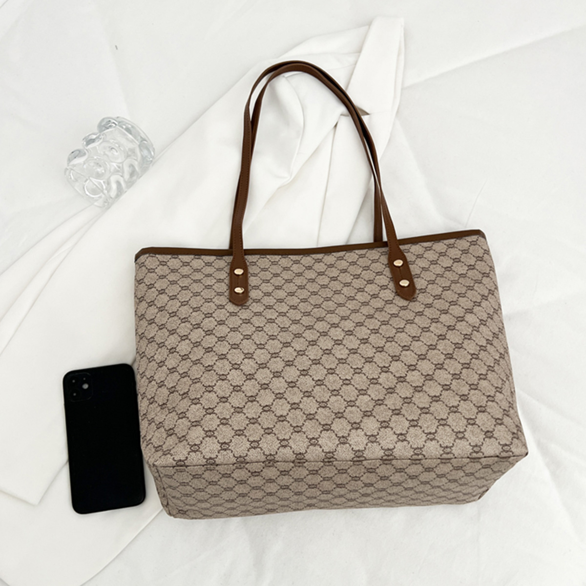 Luxury Vintage Women Shoulder  - Tote Bag Leather Monogram review and price