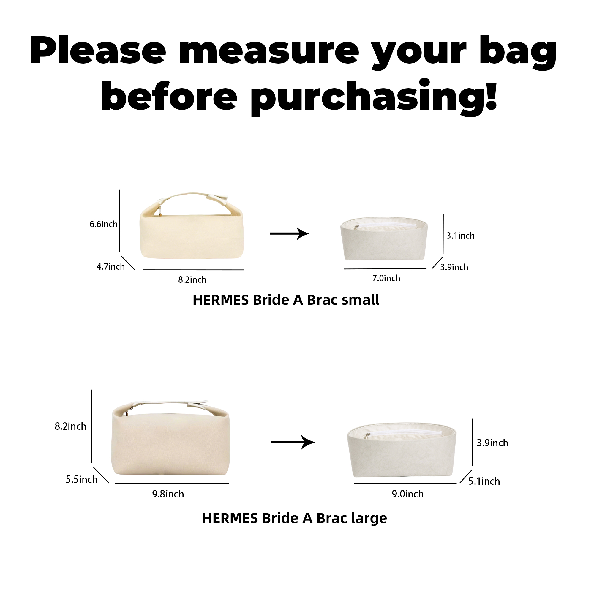 DGAZ Lightweight Purse Organiz - Luxury Bags Hermes review and price