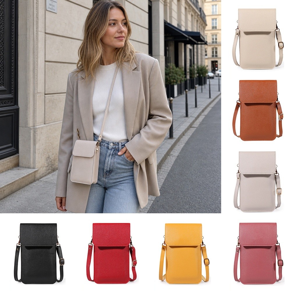 PU Leather Touch Screen Phone  - Wristlet Wallet Zipper review and price