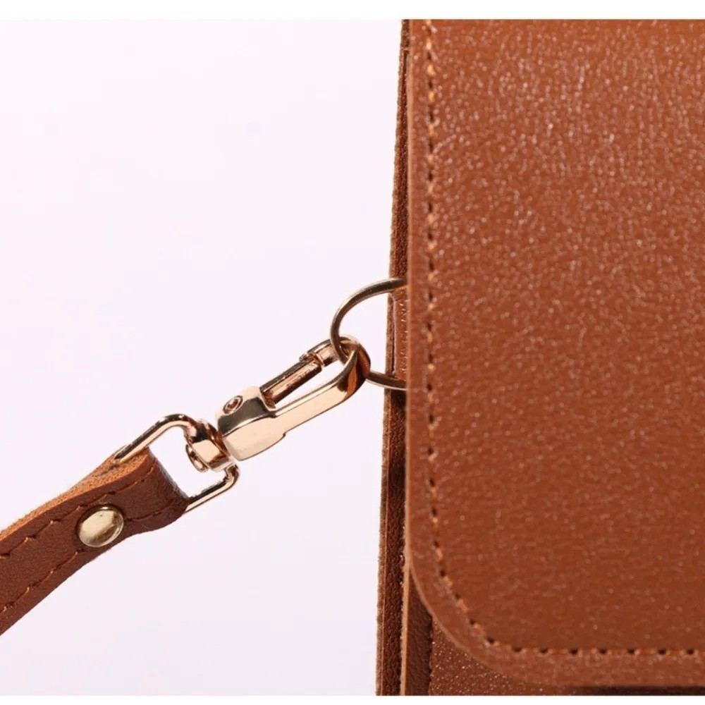 PU Leather Touch Screen Phone  - Wristlet Wallet Zipper review and price