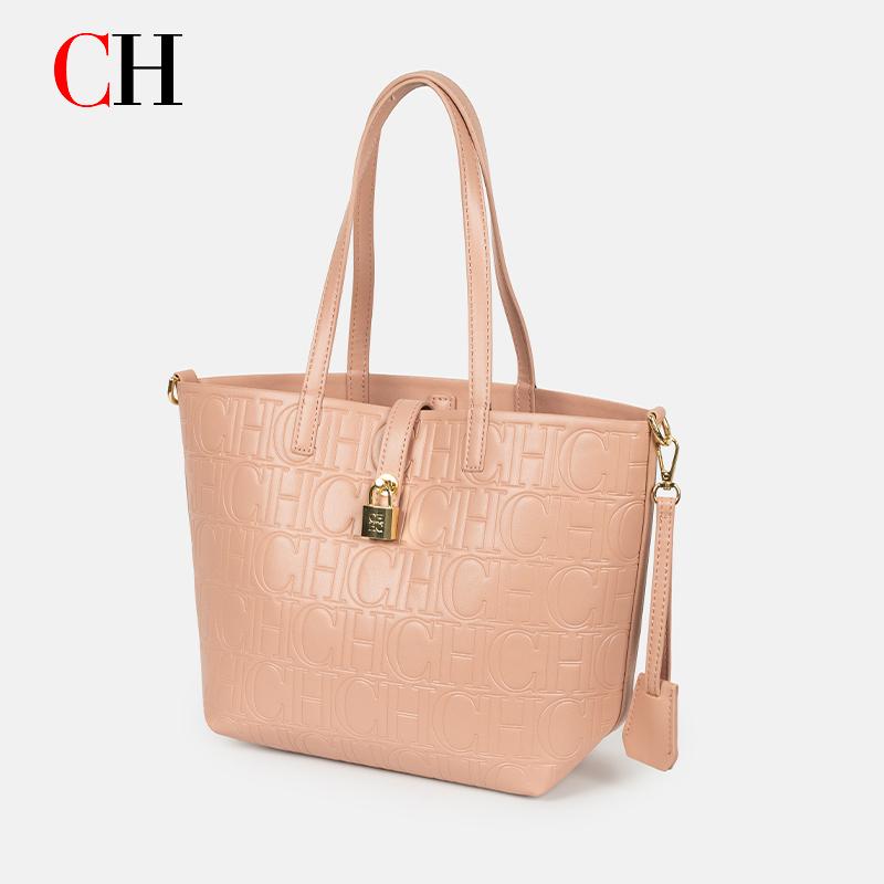 CH Embossed Monogram Tote Bag  - Tote Bag Leather Monogram review and price