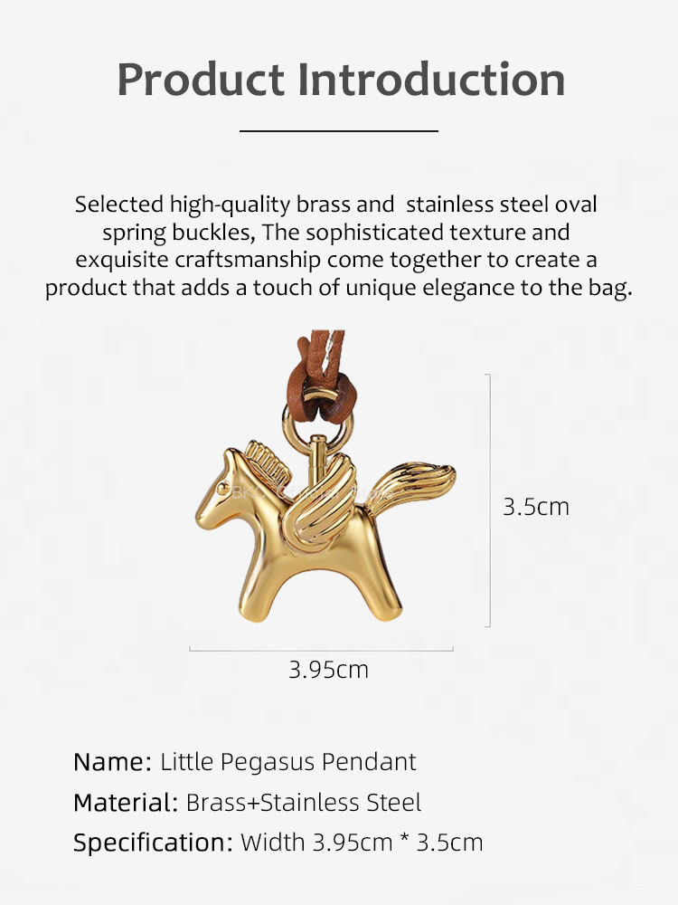 Luxury Brass Pegasus Bag Charm - Luxury Bags Hermes review and price