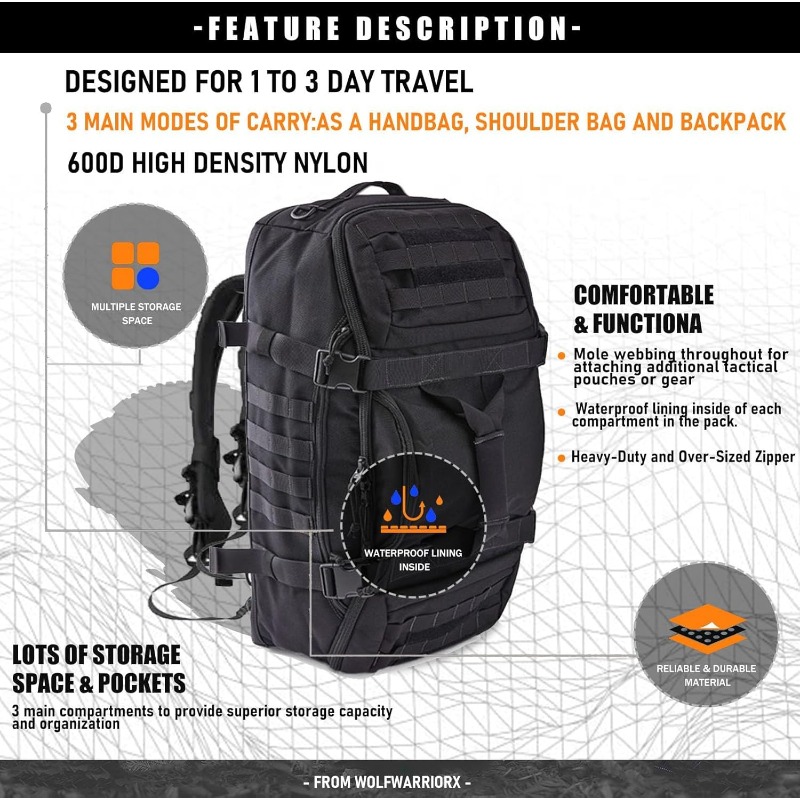 LQARMY 25L 45L 80L Sport Trave - Weekender Bag Duffle review and price
