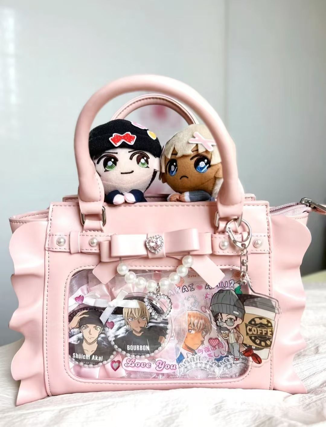 Harajuku Square Pink Ita Bag W - Wristlet Wallet Zipper review and price
