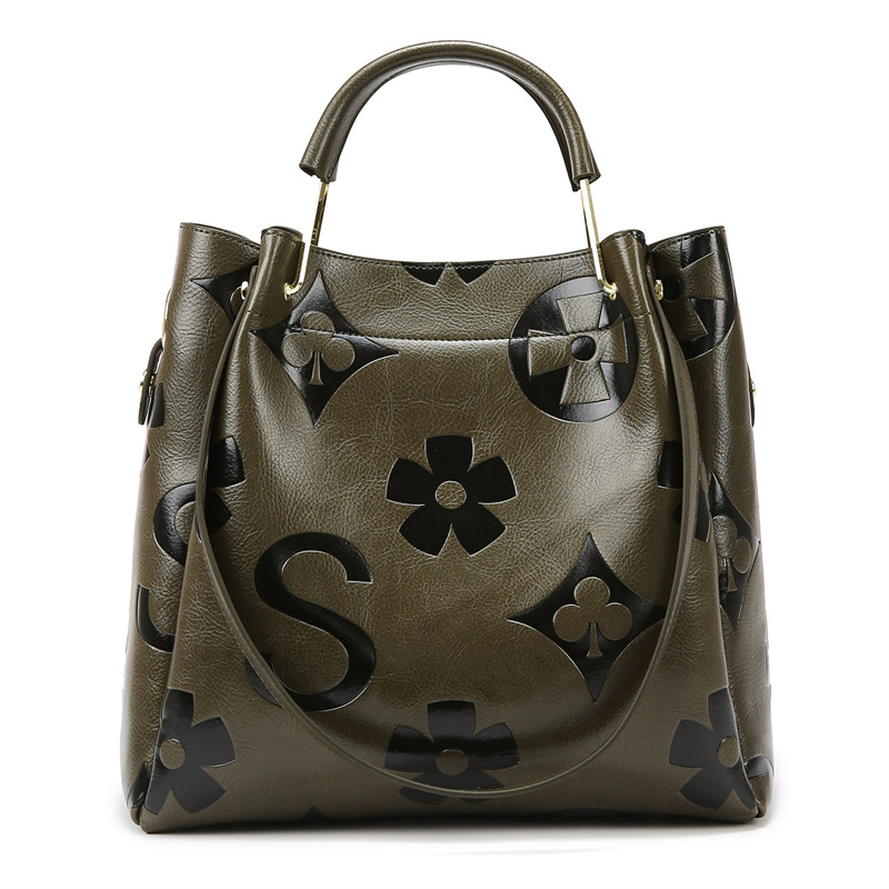 Women's Embossed Monogram Hand - Tote Bag Leather Monogram review and price