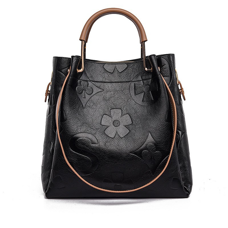 Women's Embossed Monogram Hand - Tote Bag Leather Monogram review and price